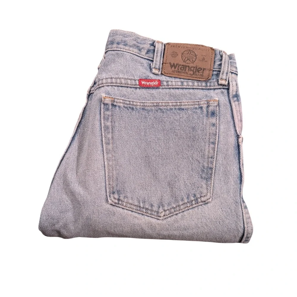 Wrangler Men's Authentics Straight Leg Light Wash Denim Jeans Size 32x28